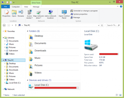 Anzeige Windows 8.1