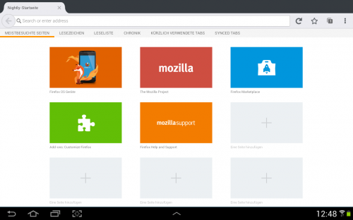 firefox touch neu android