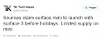 surface mini kommt in den kommenden wochen