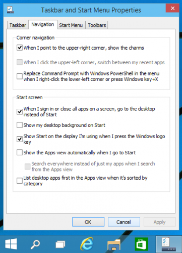windows 10 startseite