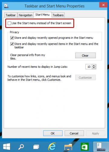 windows 10 startseite aktivieren