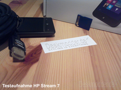 testaufnahme hp stream 7