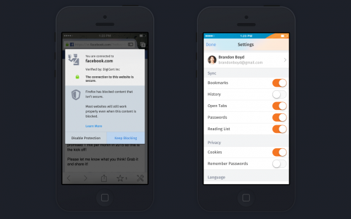 firefox ios einstellungen zertifikat