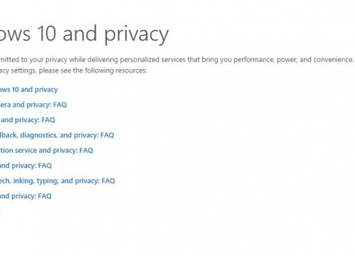 Windows 10 and privacy