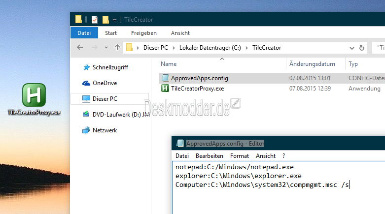 Tilecreator Eigene Kacheln Erstellen Das Oblytile Fur Windows 10 Deskmodder De