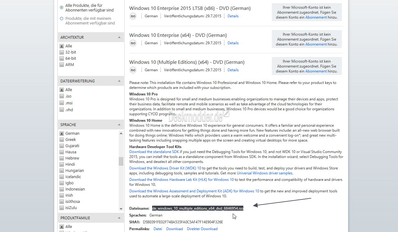 msdn iso