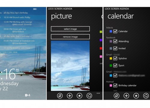Lock Screen Agenda