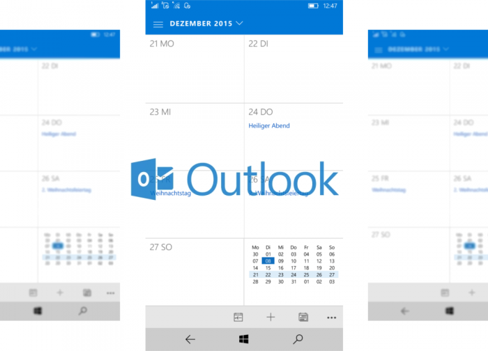 Outlook Windows 10 Mobile