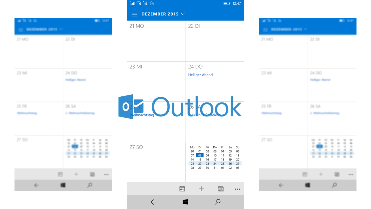 Outlook Windows 10 Mobile