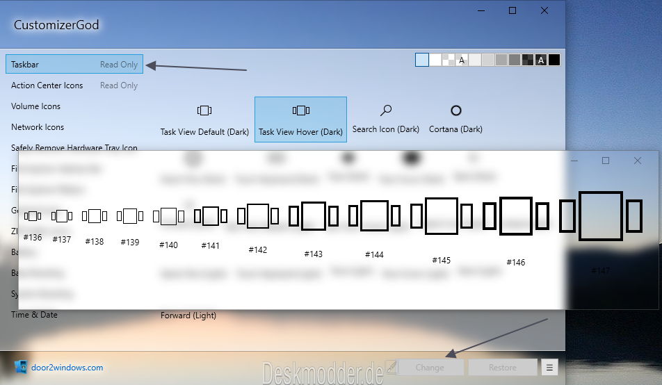 Customizergod Windows 10 Systemicons ändern Deskmodderde