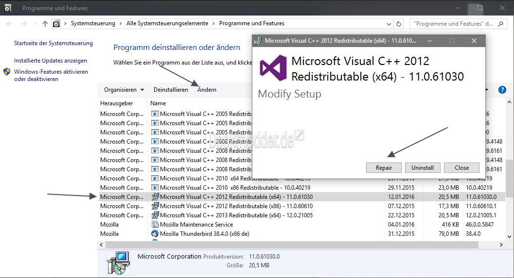 Установи Microsoft Visual C++