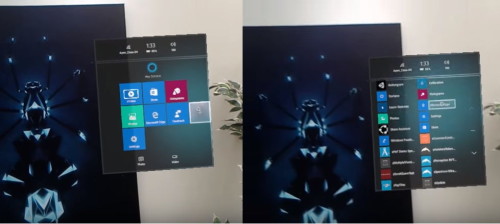 HoloLens-Startmenue