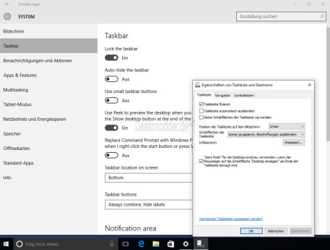 Taskleisten-Einstellungen- neu-Windows-10-unter-system