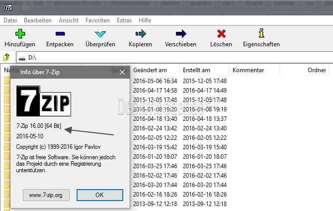 windows 7 zip datei entpacken