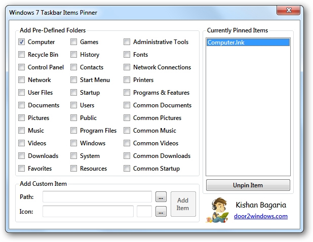 Datei:Windows 7 taskbar items pinner by kishan bagaria.jpg