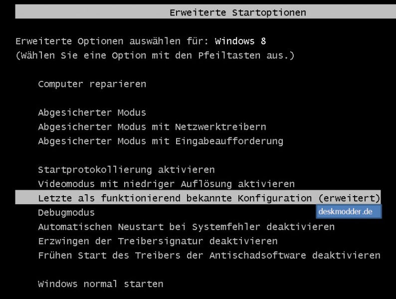 Datei:Letzte als funktionierende bekannte Konfiguration starten windows 8 1.jpg