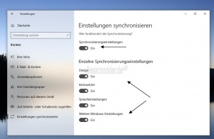  synchronisieren aktivieren deaktivieren Windows 10 Deskmodder Wiki