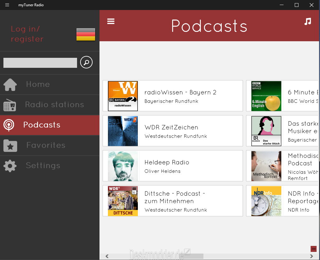 myTuner Radio App für kurze Zeit kostenlos für Windows und