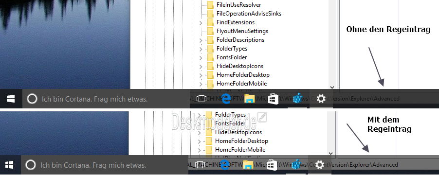 Windows 10 Transparente Taskleiste