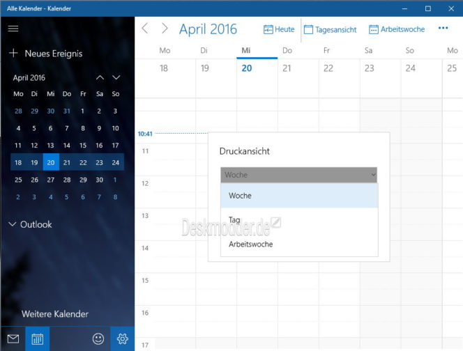 Mail und Kalender App mit einem Update und neuen Funktionen für Insider 
