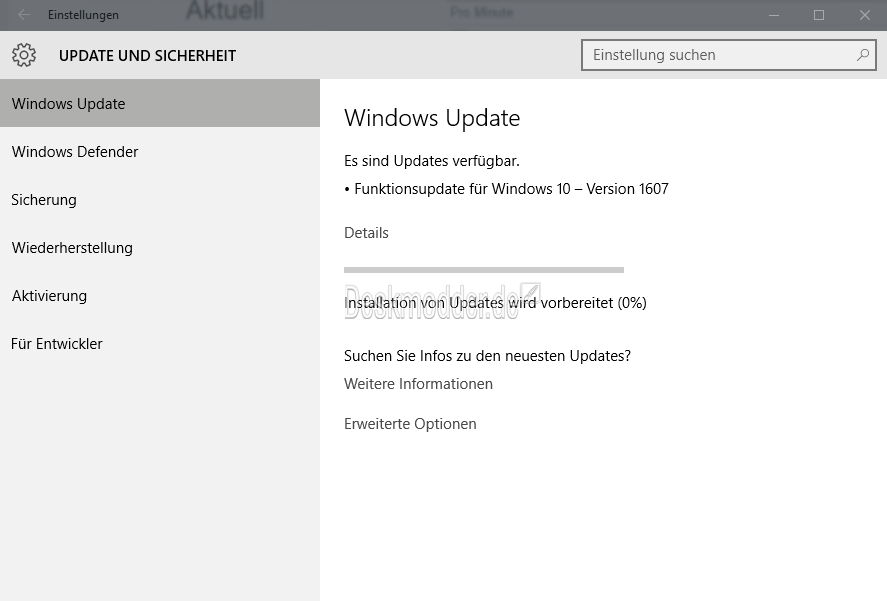 windows 10 1607 update download