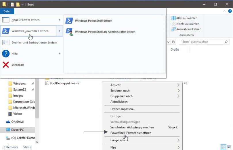 PowerShell nun auch im Kontextmenü der Windows 10 Creators Update Deskmodder.de PowerShell nun auch im Kontextmenü der Windows 10 Creators Update Deskmodder.de