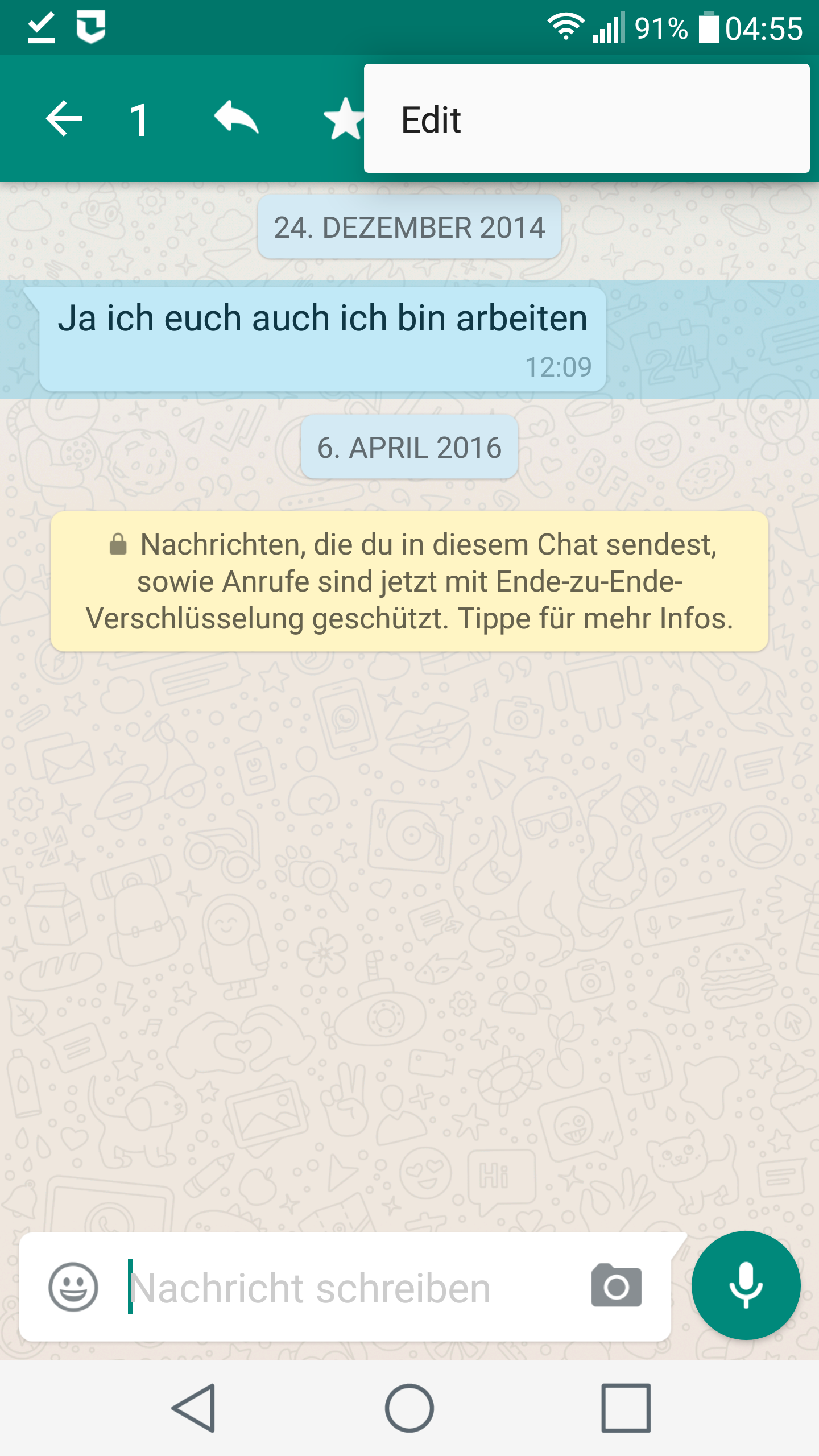 WhatsApp EditierFunktion für bereits gesendete Nachrichten zeigt sich in aktueller Beta