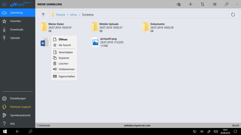 use windows explorer for webdav client