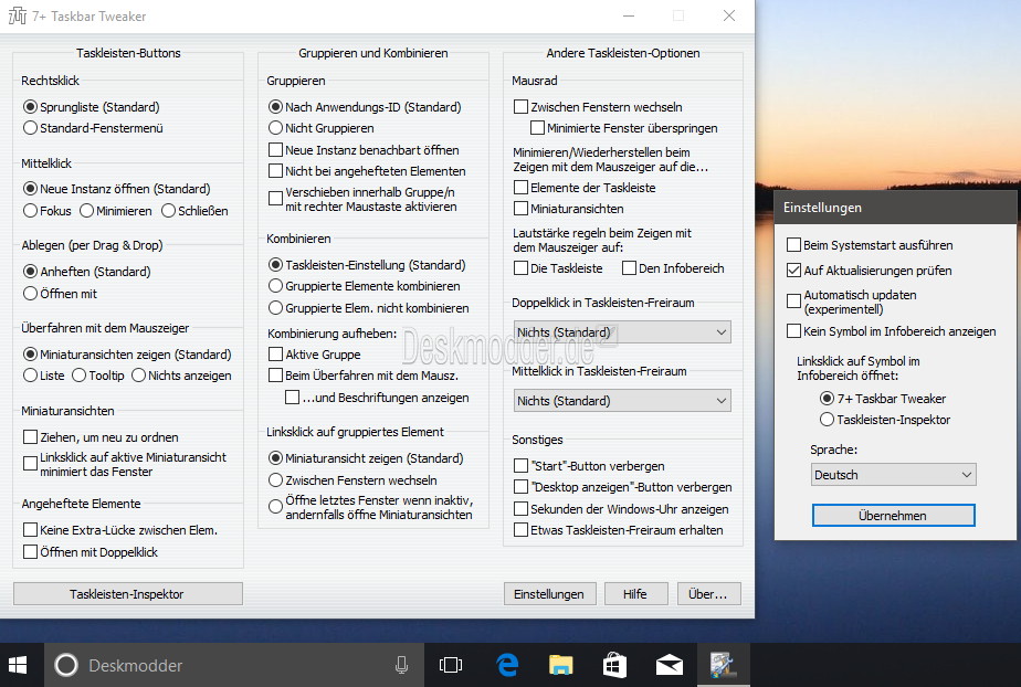 taskbar tweaker