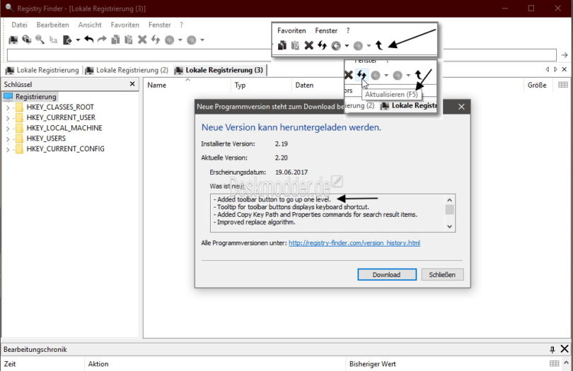 Registry Finder 2.58.1 instaling