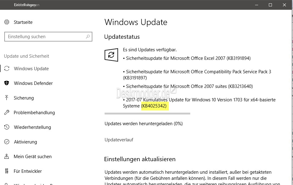 installation of kb4025342 fails installation of kb4025342 fails