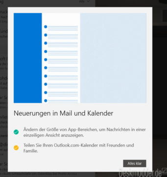 Mail und Kalender App mit einem Update und neuen Funktionen - Deskmodder.de