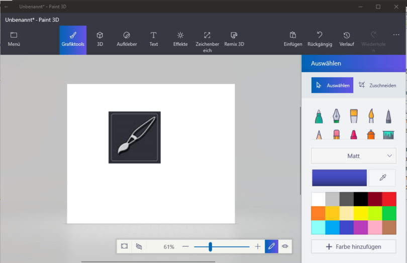 Paint 3D App im Release Ring mit Änderungen erschienen (AppX