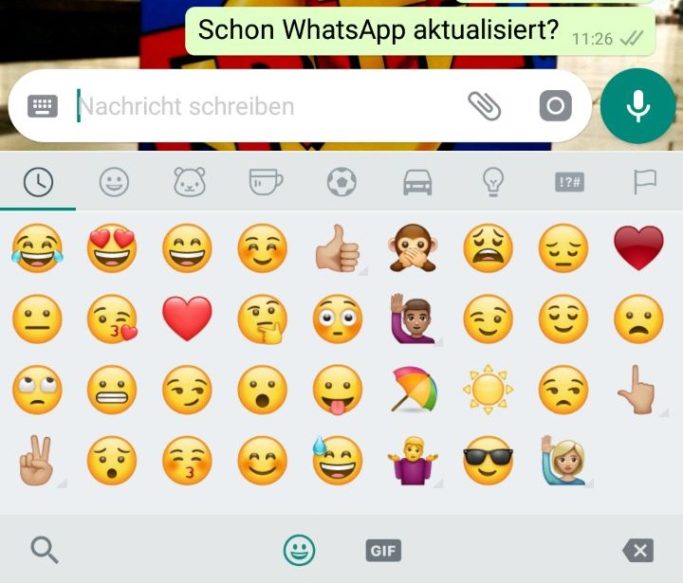 WhatsApp für Android mit neuen Smileys Deskmodder.de