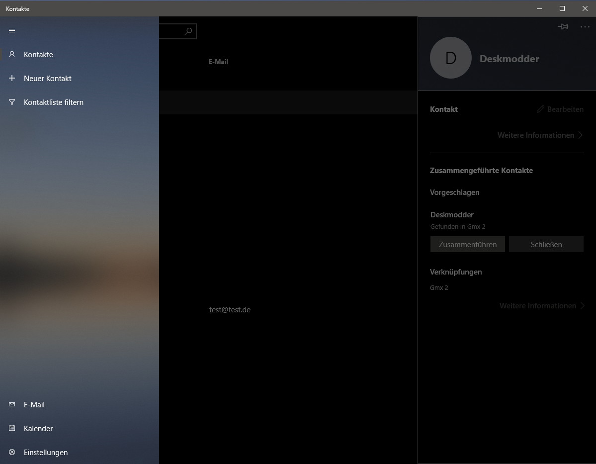 Kontakte App Mit Neuer Ansicht Unter Windows 10 Appx Deskmodder De