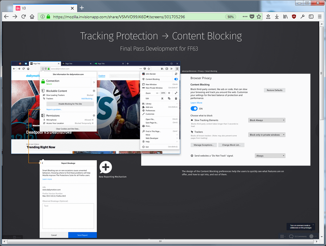 Firefox 63 wahrscheinlich mit Content-Blocker