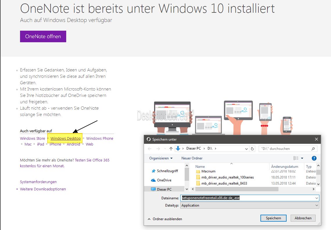 download onenote for desktop