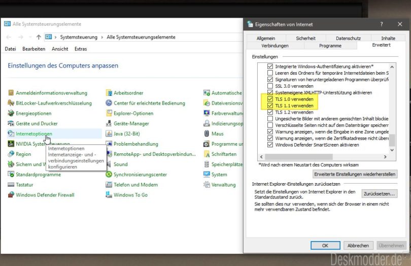 Microsoft Deaktiviert TLS 1 0 Und 1 1 Anfang 2020 Per Standard Im IE 11 