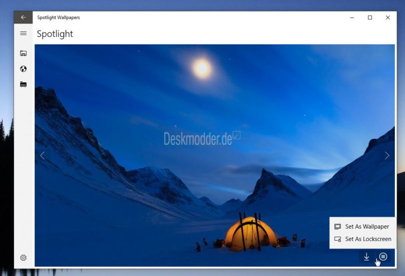 Spotlight Wallpapers - Bing- und Windows Blickpunkt Bilder anschauen