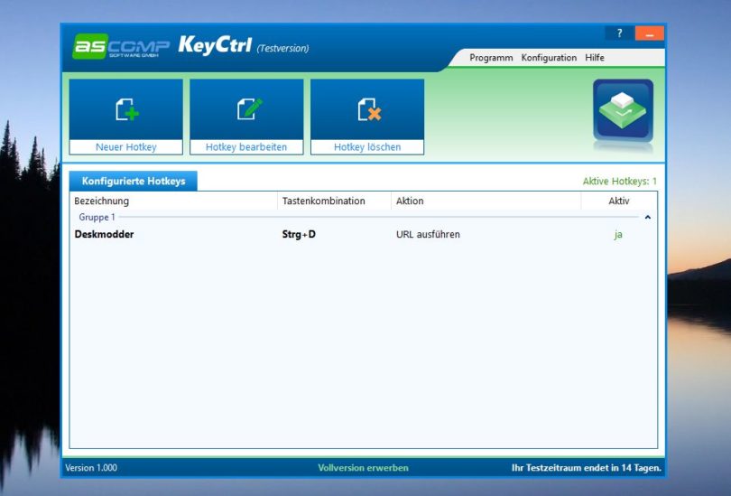 ASCOMP KeyCtrl - Hotkey Manager im kurzen Test + Gewinnspiel ...