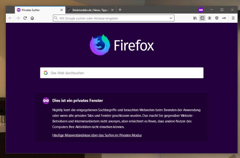 Firefox Tor Addon mit "TorModus Button" für verbesserten privaten
