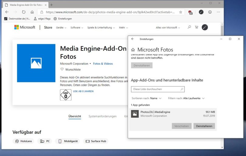 Media Engine-Add-On für die Fotos App für eine bessere Suchfunktion ...