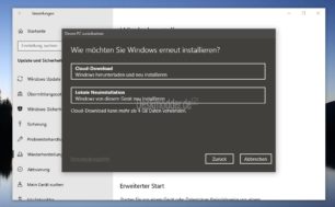 Windows 10 Zurücksetzen Programme Behalten