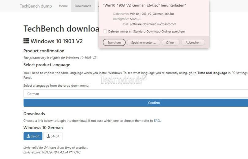Win10 1903 V2 ISO steht nun zum Download bereit Deskmodder.de
