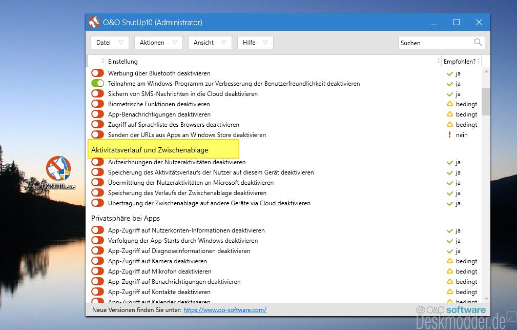 will oo shutup10 work on windows 7 will oo shutup10 work on windows 7