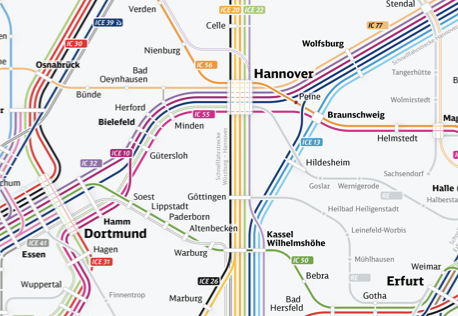 Linktipp: Bahn Fernverkehrs-Karte Deutschland (Liniennetzplan