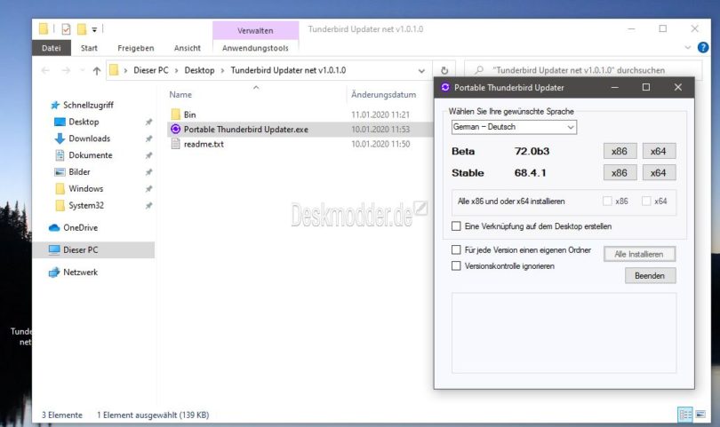thunderbird portable install thunderbird portable install