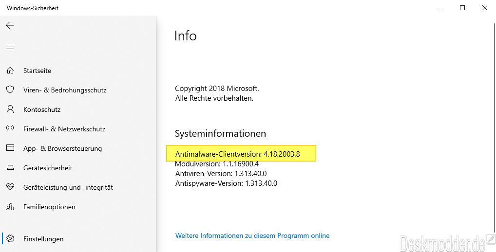 windows defender antimalware