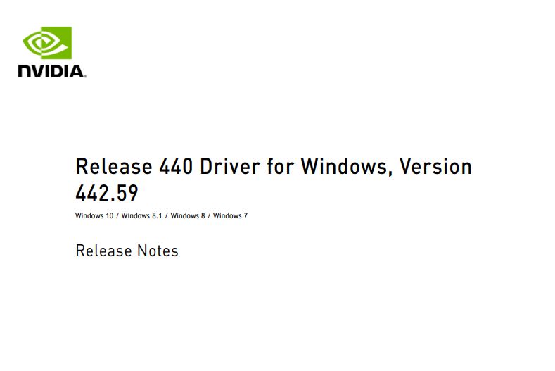 Nvidia geforce 442.59 2025