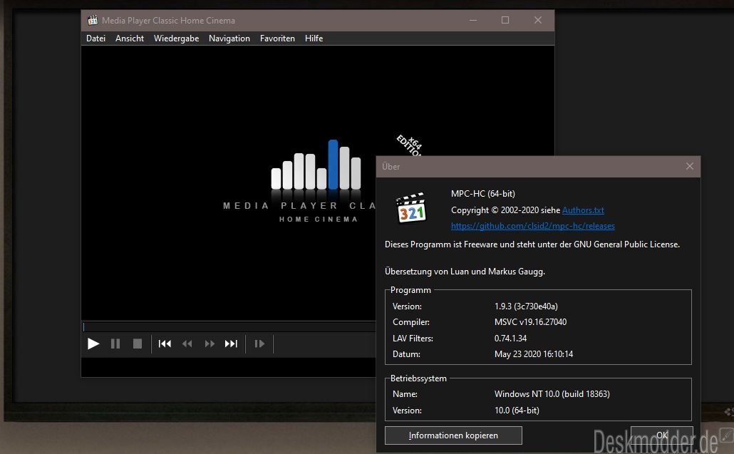 mpc hc video player download